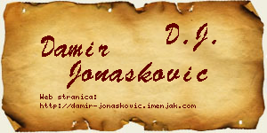 Damir Jonašković vizit kartica